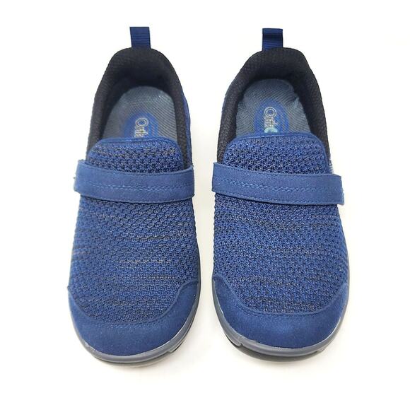 Orthofeet Shoes Womens 7 Sneakers Quincy Blue Comfort Orthopedic Slip On - Picture 6 of 9